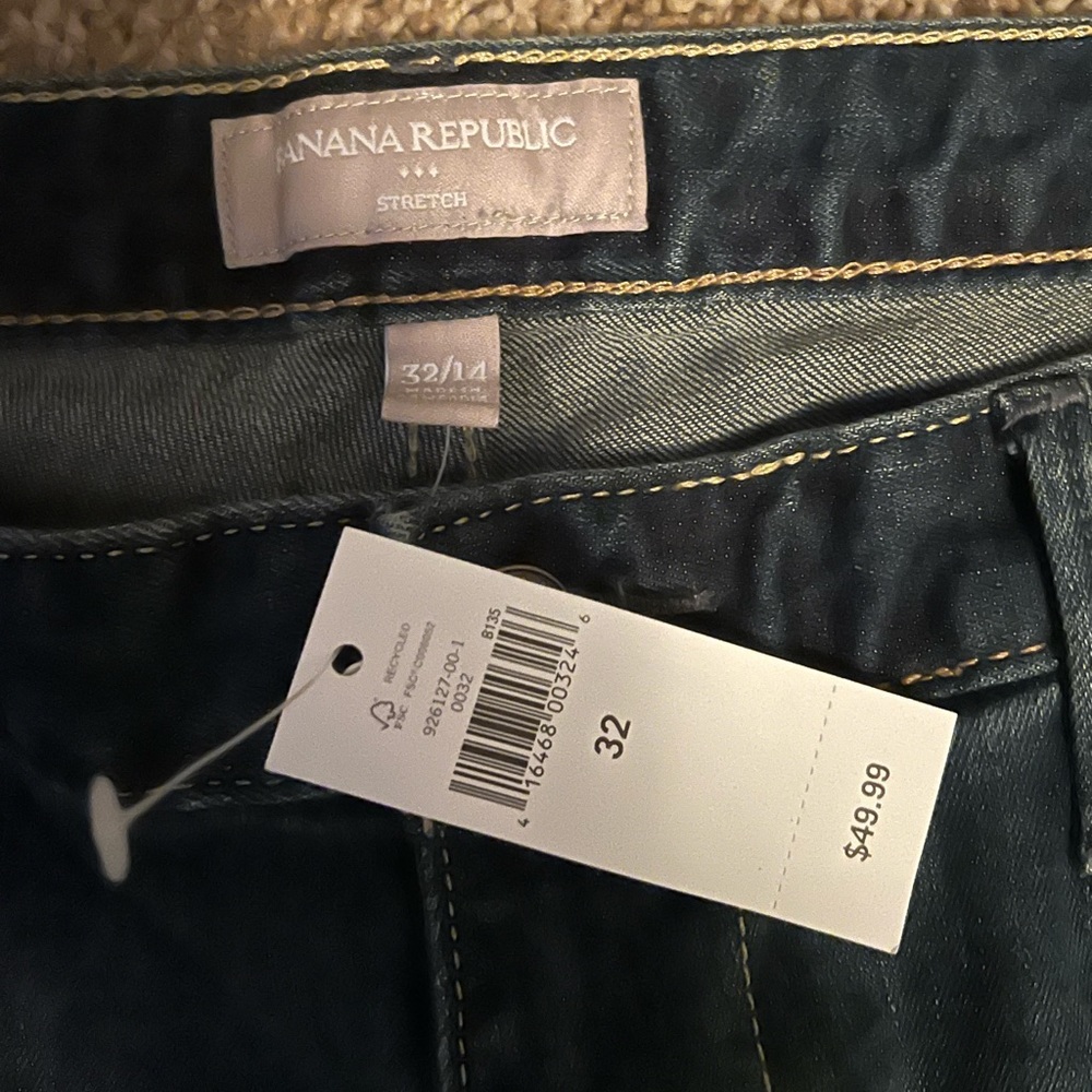 NWT Banana Republic logo cuffed jeans - Picture 3 of 4
